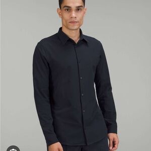 Lululemon New Venture Long Sleeve Shirt Slim Fit in Classic Navy